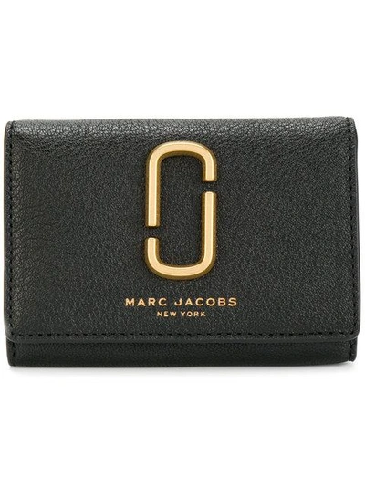Marc Jacobs Double J Multi Leather Wallet In Black gold ModeSens