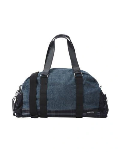 Shop Diesel Travel & Duffel Bag In Blue