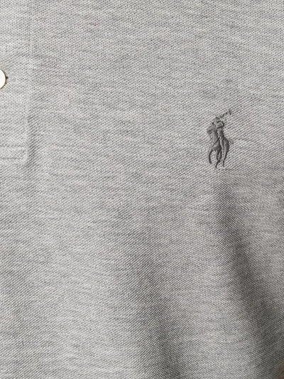 Shop Polo Ralph Lauren Classic Polo Shirt In Grey
