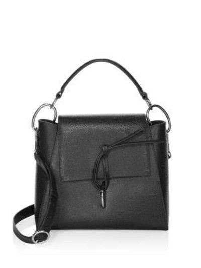 3.1 Phillip Lim / フィリップ リム Leigh Top Handle Leather Satchel In Black