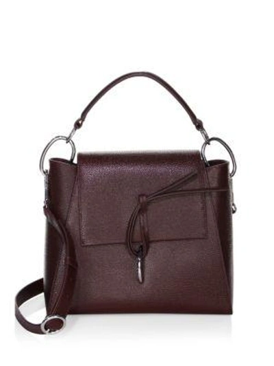 Shop 3.1 Phillip Lim / フィリップ リム Leigh Top Handle Leather Satchel In Black