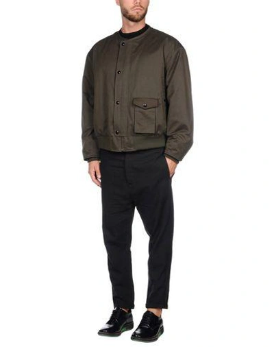 Shop Marni Bomber In Military Green