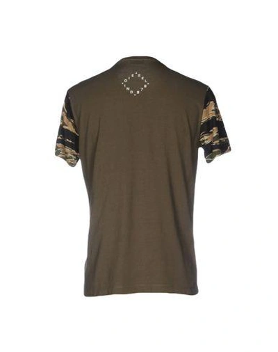 Shop Diesel T-shirts In Military Green
