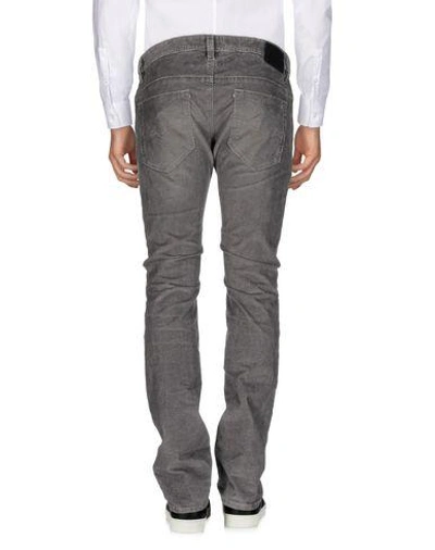 Shop Diesel Man Pants Grey Size 32 Cotton, Elastane
