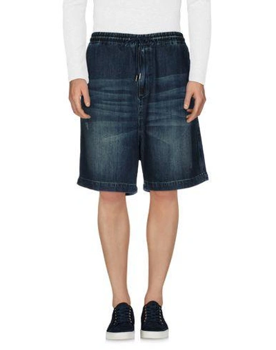Shop Diesel Denim Shorts In Blue