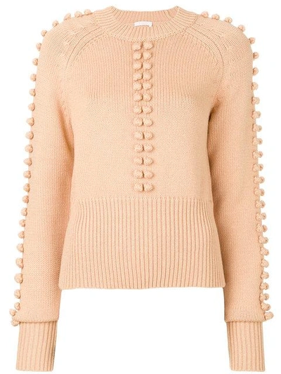Shop Chloé Knitted Bobble Sweater