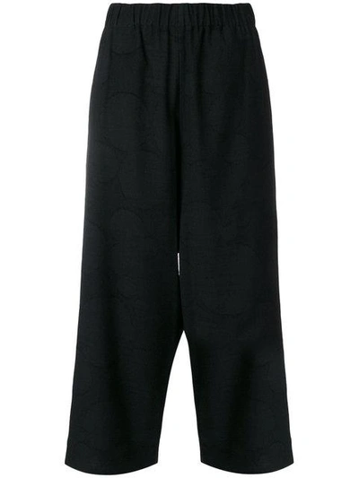 Shop Uma Wang Cropped Loose Fit Trousers