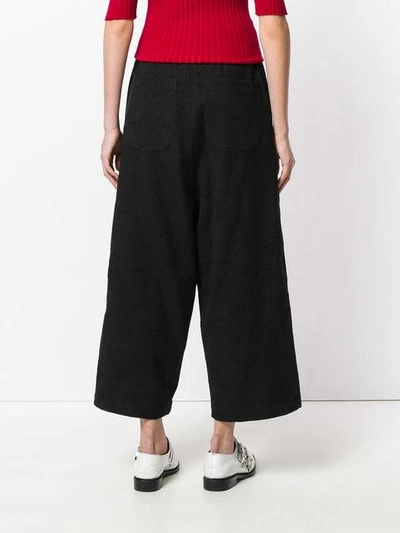 Shop Uma Wang Cropped Loose Fit Trousers