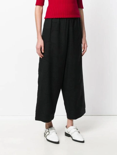 Shop Uma Wang Cropped Loose Fit Trousers