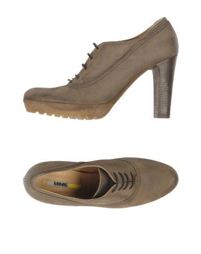 Shop Manas Laced Shoes In Khaki