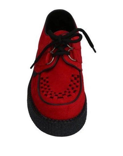 Shop Underground Lace-up Shoes In Red