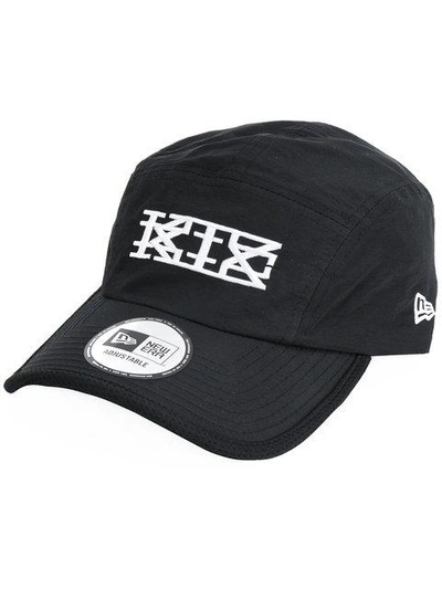 Shop Ktz New Era Logo Peak Cap In Black