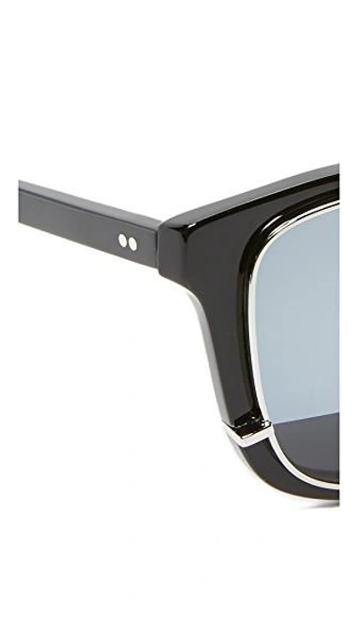 Shop 3.1 Phillip Lim Mirrored Sunglasses In Black/silver