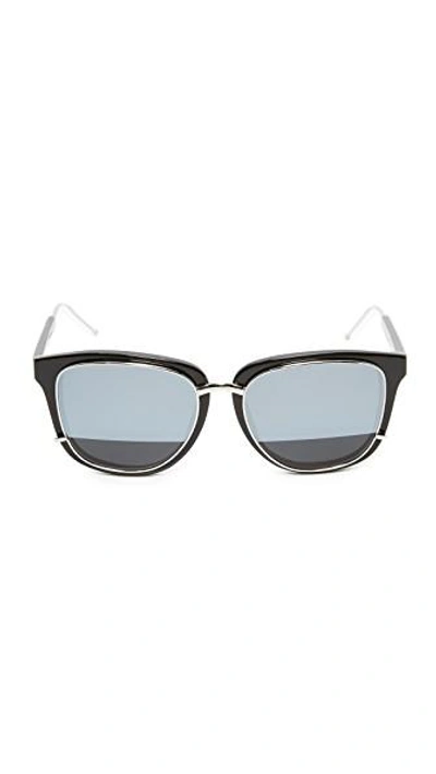 Shop 3.1 Phillip Lim Mirrored Sunglasses In Black/silver