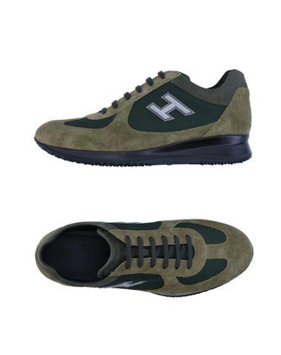 Shop Hogan Sneakers In Military Green
