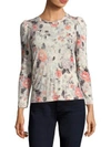 REBECCA TAYLOR Floral Jersey Top
