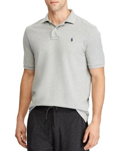 Shop Polo Ralph Lauren Weathered Mesh Classic Fit Polo Shirt In Andover Heather Gray