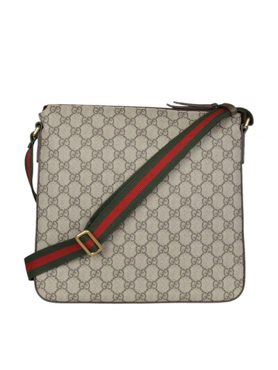 Shop Gucci Courrier Soft Gg Supreme Shoulder Bag In Multicolor