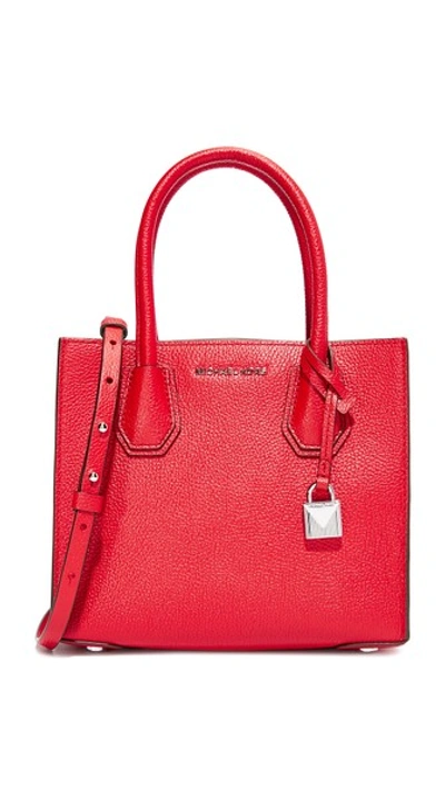 Michael Michael Kors Medium Mercer Messenger Bag In Bright Red