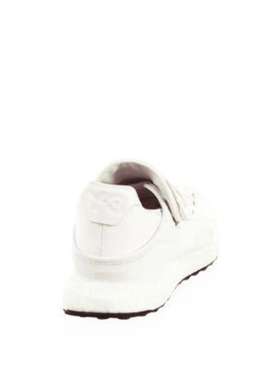 Shop Y-3 Round Toe Low-top Sneakers In White