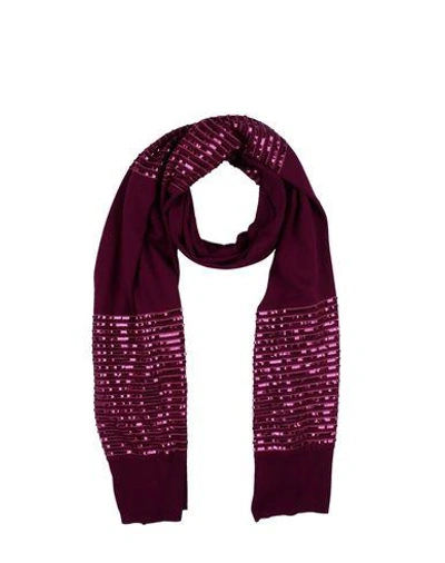 Shop Dkny Scarves In Mauve