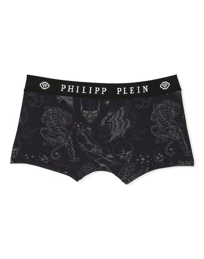Shop Philipp Plein Boxer Short "bones"