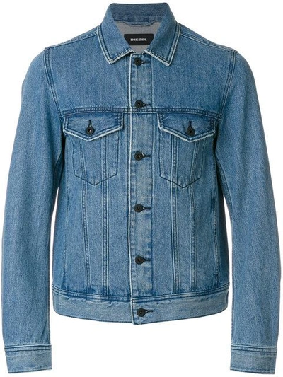 Shop Diesel Dashton Denim Jacket - Blue