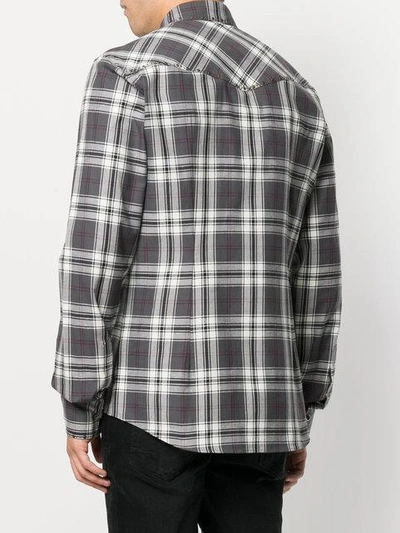 Shop Dolce & Gabbana Checked Studded Shirt In White