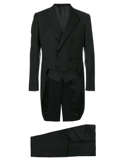 Dolce & Gabbana Double Breasted Suit In Black