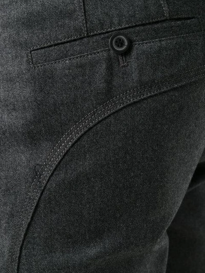 Shop Lanvin Ruched Detail Trousers - Grey