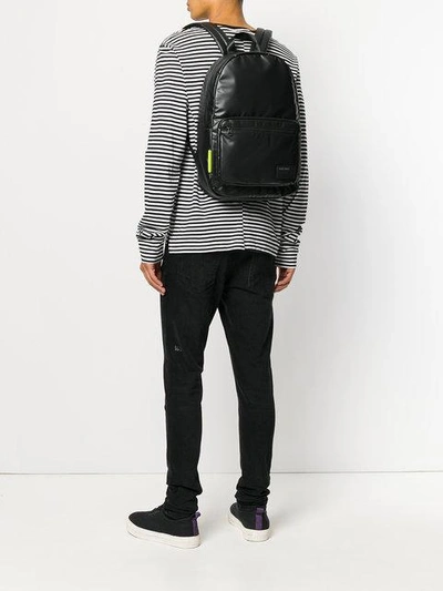 Shop Diesel Logo Patch Backpack - Black