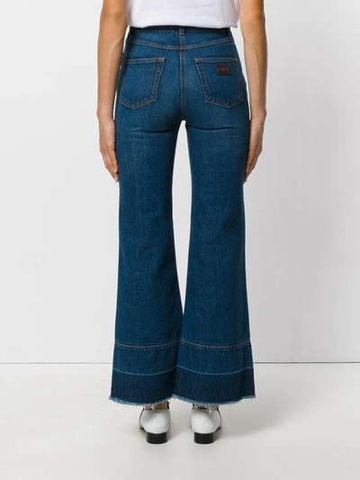 Shop Dolce & Gabbana Flared Jeans In Blue