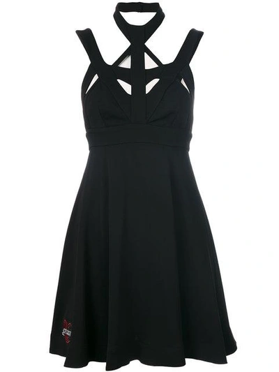 Shop Philipp Plein Symmetric Strap Dress