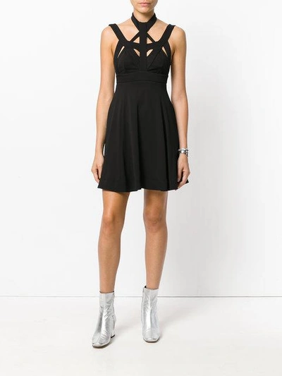 Shop Philipp Plein Symmetric Strap Dress