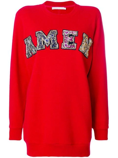 Shop Amen Embellished Logo Sweatshirt