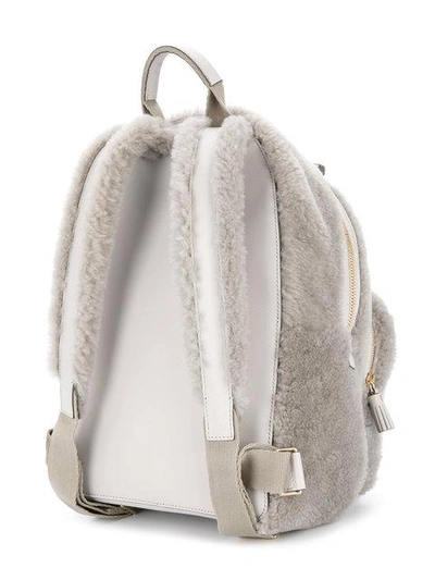 Shop Anya Hindmarch Mini Eyes Backpack In Grey