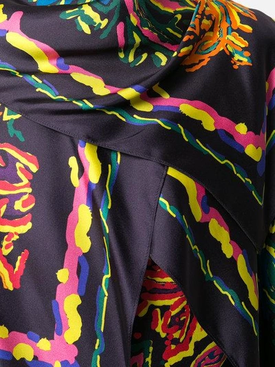 Shop Peter Pilotto Silk Twill Scarf Top - Multicolour