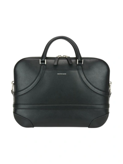 Shop Alexander Mcqueen Harness Briefcase In Black