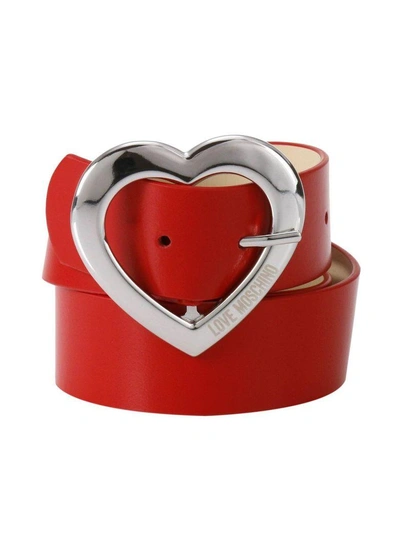 Shop Love Moschino Belt Belt Women Moschino Love In Red