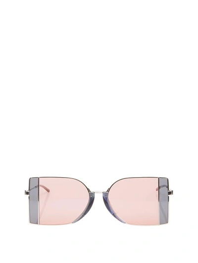 Calvin Klein 205 W39 Nyc Rectangle Sunglasses In Nickel