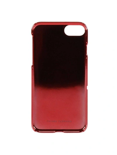 Shop Chiara Ferragni Case Iphone 7plus With Glitter Eyes In Red