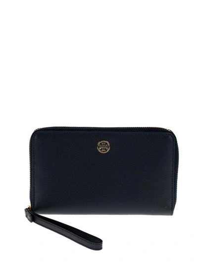 Shop Tory Burch Parker Smartphone Wristlet In Tory Navy