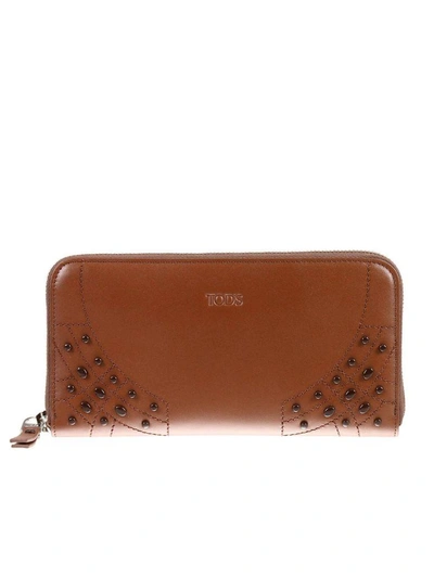 Shop Tod's Wallet Wallet Woman Tods In Brown