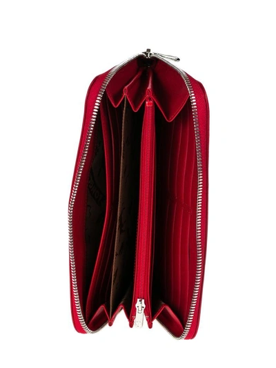 Shop Longchamp Wallet Le Pliage Cuir In Red