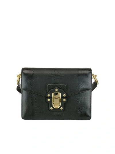 Shop Dolce & Gabbana Lucia Bag In Black