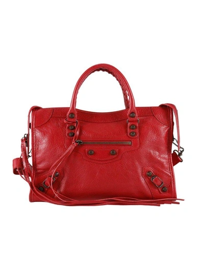 Shop Balenciaga Handbag Shoulder Bag Women  In Red