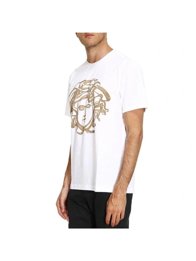 Shop Versace T-shirt T-shirt Men  In White