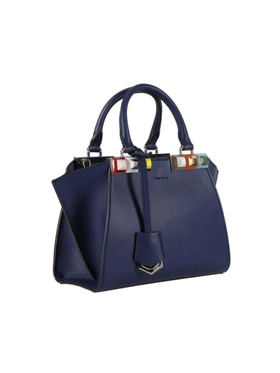 Shop Fendi Mini Bag Shoulder Bag Women  In Blue