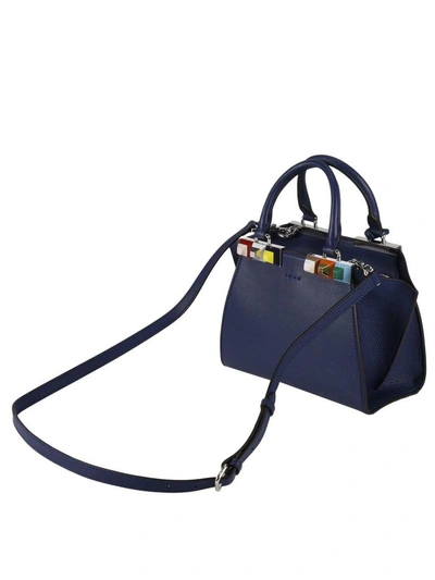 Shop Fendi Mini Bag Shoulder Bag Women  In Blue
