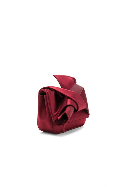 Shop N°21 Bow Shoulder Bag In Red. In Bordeaux
